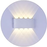 Topmo-plus 8W LED Wandlampe Wasserdichte IP65 Wandbeleuchtung LED Außenwandleuchten (8W warmweiß)