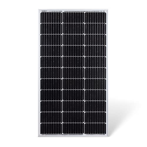 Protron Mono 100W Solarmodul Photovoltaik Monokristallin Solarpanel Solarzelle 100Watt Mono Solar 12V für Wohnmobil, Garten, Boot