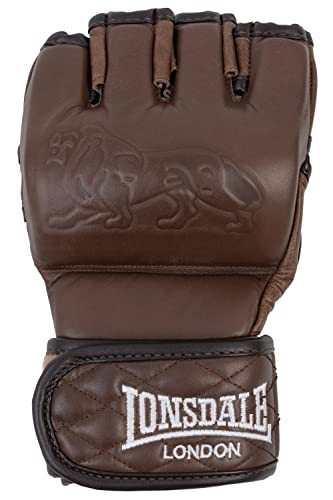 Lonsdale Unisex-Adult MMA Gloves Equipment, Vintage Brown, L/XL