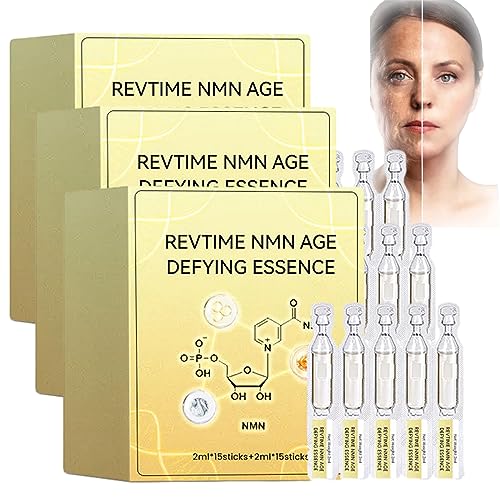 Ceoert RevTim NMN Age-Defying Essence, KORAN Advanced Collagen Boost Anti Aging Serum, Collagen Anti-Falten Firming Hyaluronsäure Gesichtsserum (90 Stäbchen)