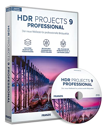 FRANZIS 70812 - HDR projects 9 professional, Professionelle Bildbearbeitung für HDR-Bilder, für Windows