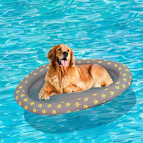 Ginkago Aufblasbar Schlauchboot Hunde Boot Haustier Luftmatratze Schwimmbad Strand Spielzeug Haustiere Luftmatratze Pool Schwimmtier Hunde Schwimmring