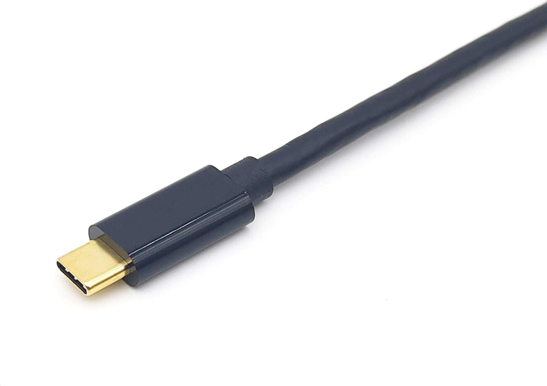 equip - Adapterkabel - USB-C männlich zu HDMI männlich - 3 m - Schwarz - unterstützt 4K 30 Hz (3840 x 2160), 1080p-Unterstützung, 240 Hz, Support von 2K 144 Hz