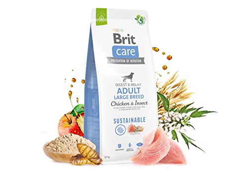 Brit Care Dog Sustainable Adult Large Breed Chicken & Insect - dry dog food - 12 kg