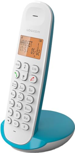 Logicom Iloa 150 Schnurloses Festnetztelefon ohne Anrufbeantworter – Solo – analoge und DECT-Telefone – Türkis