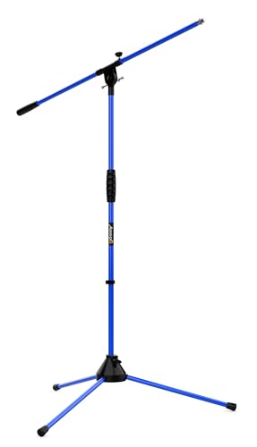 Audibax Ayra 10 Blaue Mikrofonhalterung für Boden, Giraffe, verstellbar