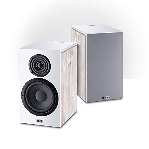 HECO Aurora 300 Regal/Satelliten Lautsprecher/Boxen/Speaker Paar - Ivory White/Weiss