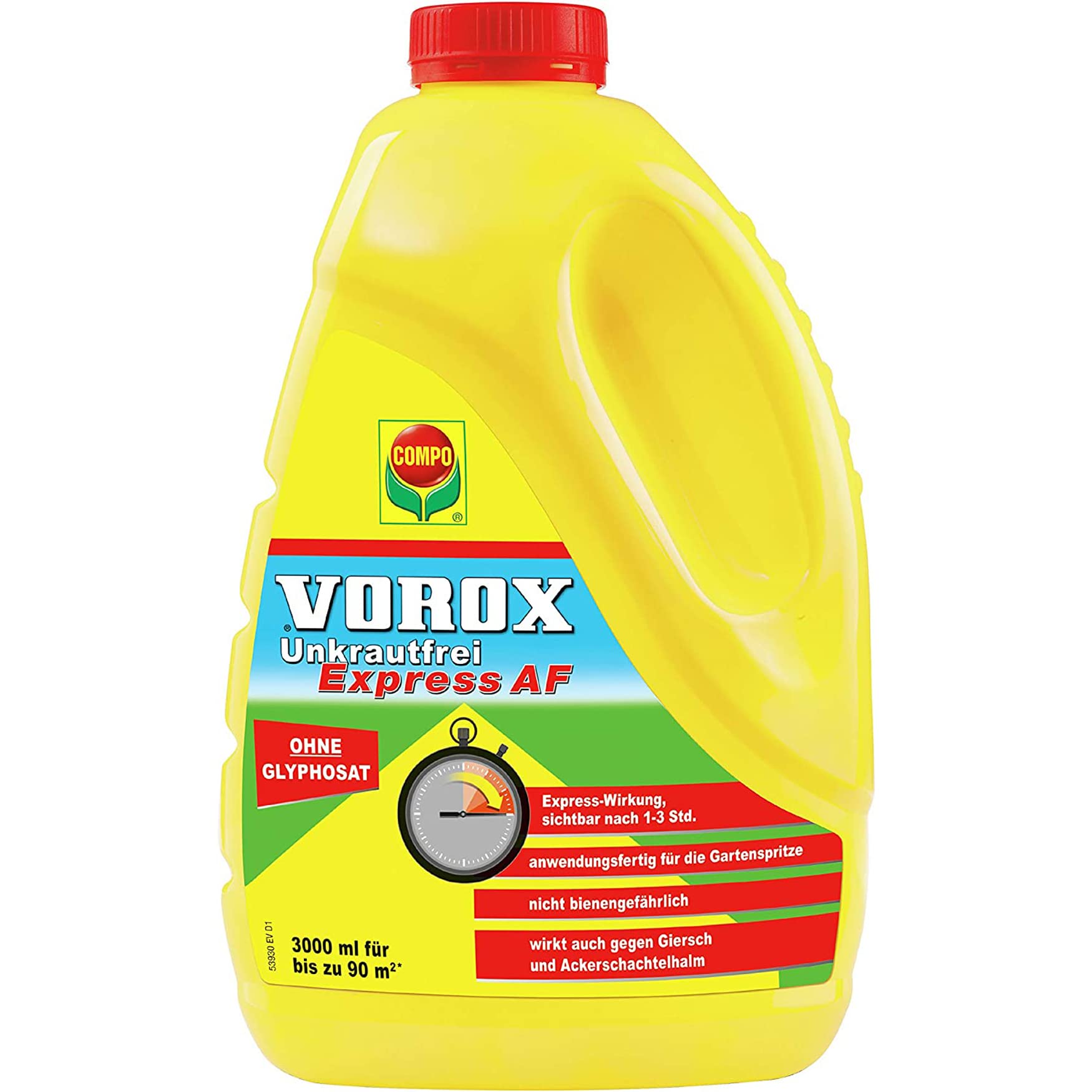 VOROX Unkrautfrei Express - anwendungsfertiger Unkrautvernichter - bekämpft Unkraut, Algen & Moos - wirkt gegen mehr als 50 Unkräuter - Anwendung zwischen Gemüse- und Zierpflanzen - 3 Liter