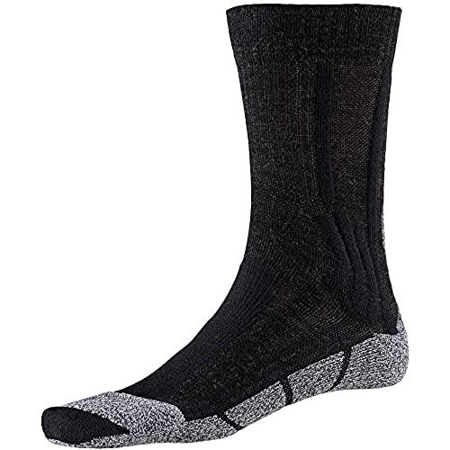 X-Socks Damen Trek Silver Socks, Opal Black/Dolomite Grey Melange, 39-40