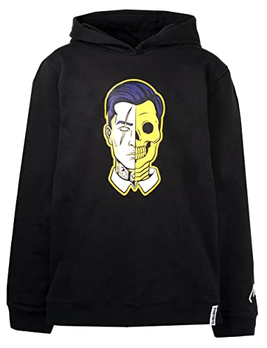 Fortnite – Hoodie für Jungen – Schwarzes Sweatshirt Skull Trooper-Motiv – Hoodie aus 100% Baumwolle – Offizielles Merchandise - 14 Jahre