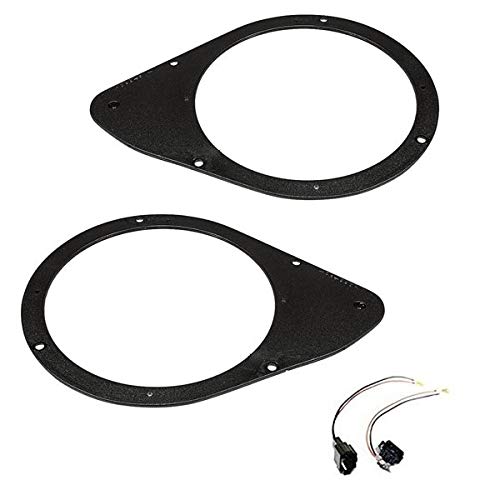 Sound-wayAutoradio Lautsprecher-Einbauset Lautsprecheradapter mit 2X Kabel 165 mm kompatibel mit FIAT 500, Stilo