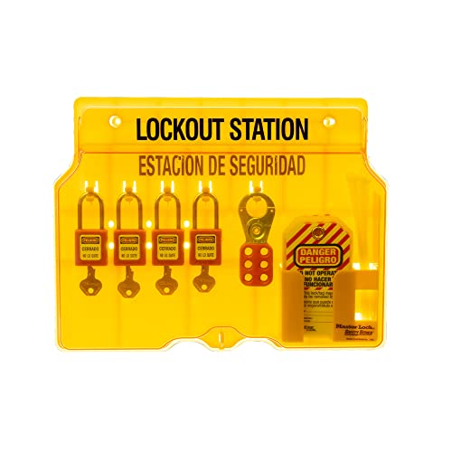 Master Lock ml1482 Lockout Station, 4-lock