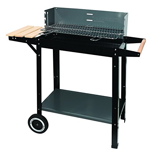 4U-Onlinehandel Grillwagen 53x27x83cm Holzkohlegrill Standgrill Kohlegrill Gartengrill Grill BBQ