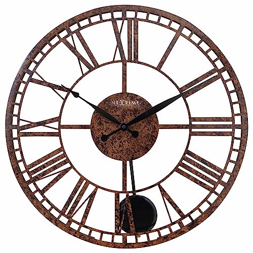 Roman Wall Clock – 50 cm – Silent – Large – Metall – Birmingham – NeXtime