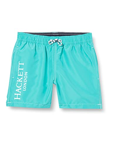 Hackett London Boys Branded SOLID Shorts, 5SKBRIGHT Aqua, 13 Years