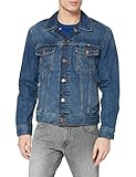 Wrangler Herren Classic Denim Jacket Jeansjacke, Blau (Mid Stone), M