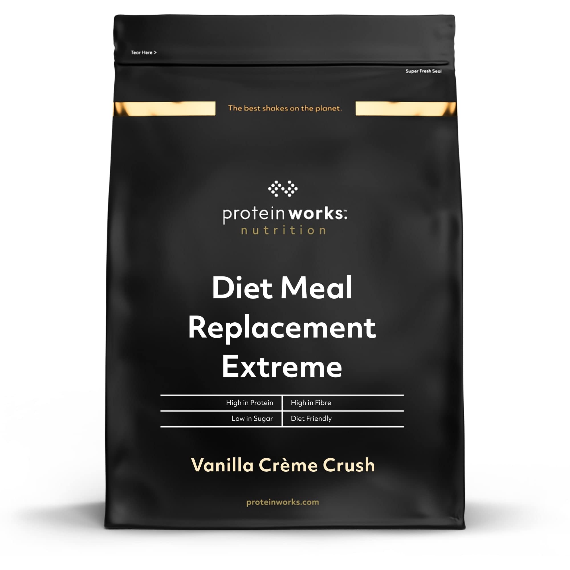 Protein Works - Diet Meal Replacement Extreme | Diät Shake zur Gewichtskontrolle, 25g hochwertiges Protein | Abnehm Shake | 33 Servings | Vanillecreme | 2kg
