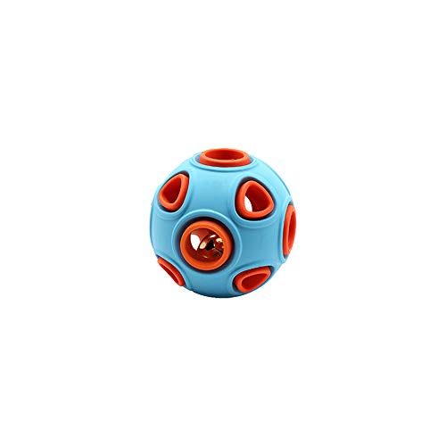 WishLotus Hundespielzeug, interaktives Spielzeug mit Ringglocke und Quietschspielzeug für Hunde, Gummibälle, Hüpfball, Puzzle-Ball zur Erhöhung der IQ-Suche und zum Fangen