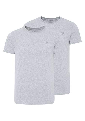 Chiemsee Herren Doppelpack Men T-Shirt, Neutr. Grey, L