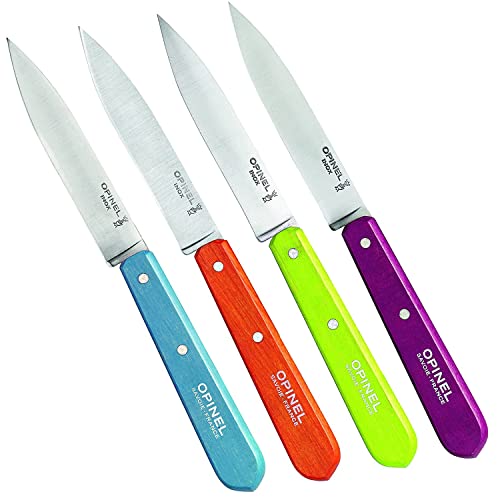 Opinel Küchenmesser Set mit 4 Messern verschiedene Farben