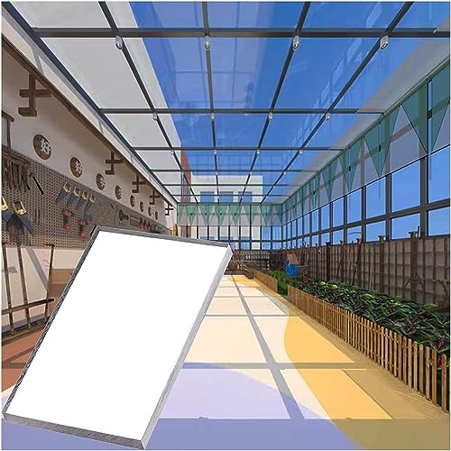Dachbau Platten Polycarbonat-Dachbahn, UV-beständige Tageslichtpaneele For Den Außenbereich, Schlagfeste PC-Platte For Wintergarten-Carports, Ersatzabdeckung For Gewächshäuser ( Color : Clear , Size :