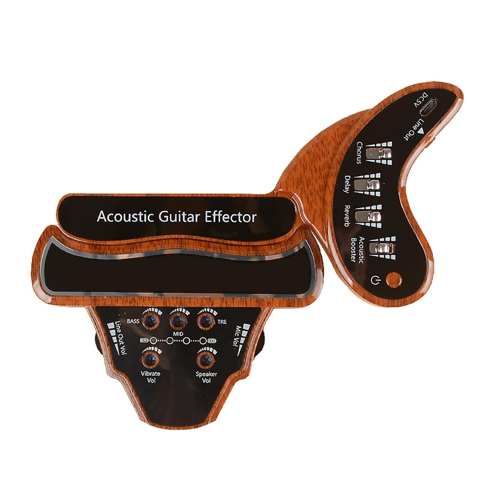 Eternitry Gitarren-Pickup für Klassische Akustikgitarre Zubehör Gitarren-Pickup Folk Acoustic Electric Chorus Delay Reverb Effector