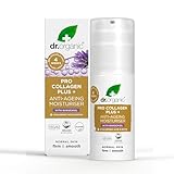 Dr Organic Pro Kollagen Plus Bakuchiol, Hyaluronsäure, Biotin, Gesundes Altern, Falten, Trockene & Empfindliche Haut, Tierversuchsfrei, Paraben- & SLS-frei, Recycelt & Recyclebar, Bio, 50ml