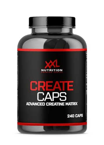 XXL Nutrition - Create Caps - Crea-Trona, Creatin Citrat, Kreatin Pyruvaat - 240 Kapseln
