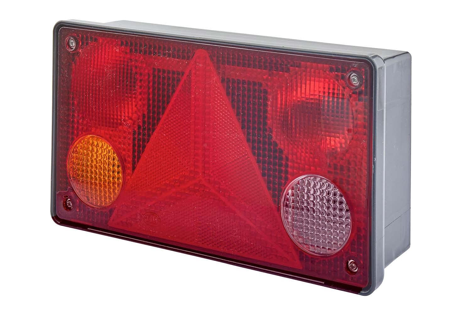 HELLA - Heckleuchte - Glühlampe - 24V - Anbau/geschraubt - Lichtscheibenfarbe: mehrfarbig - Stecker: Flachstecker - links - Menge: 1 - 2VP 340 400-131