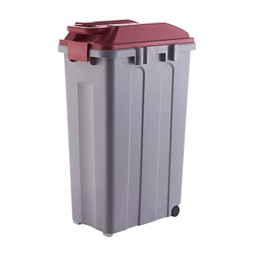 Outdoor Mülleimer Mülleimer mit Deckel, klassifizierter Mülleimer mit großem Fassungsvermögen, 25/35/45 l Mülleimer mit 2 Rädern, for den Innen- und Außenbereich Mülleimer Abfallbehälter ( Size : 25L