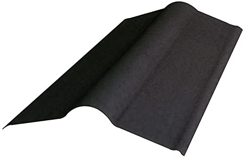 Firsthaube Dachabschluß Onduline Bitumenwellplatten Abschlußprofil - schwarz