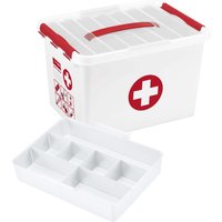 Sunware 8711112798250 ERSTE Hilfe Box, Plastik, Rot/Weiß, 22 Liter