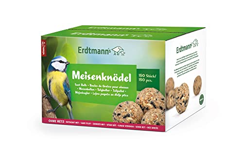 ERDTMANNS - 150 Meisenknödel ohne Netz für Wildvögel im Karton