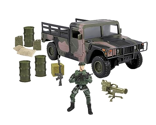 Peterkin 72461 World Peacekeepers Humvee Pick Up Truck und Figuren Action, grün