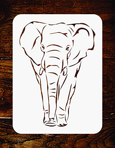Afrikanischer Elefant Schablone – 35,5 x 49,5 cm – wiederverwendbare afrikanische Tiere Tierwelt Wandschablonen Schablone