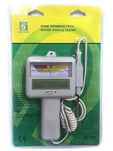 Acecoree Wasserqualität Tester PH,Wassertestgerät PH Chlor,Chlormessgerät Messgerät,Wassertester für Pool Spa Schwimmbad