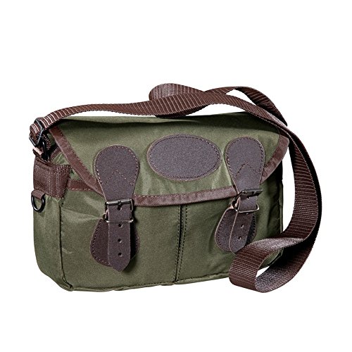 Jagdtasche -Tasche für Outdoor & Freizeit mit klassischen Lederbesätzen mit viel Stauraum für allerlei Utensilien Wald & Forst