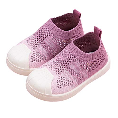 DEBAIJIA Unisex Baby Shoes Plattform, A Mesh Pink, 25/26 EU