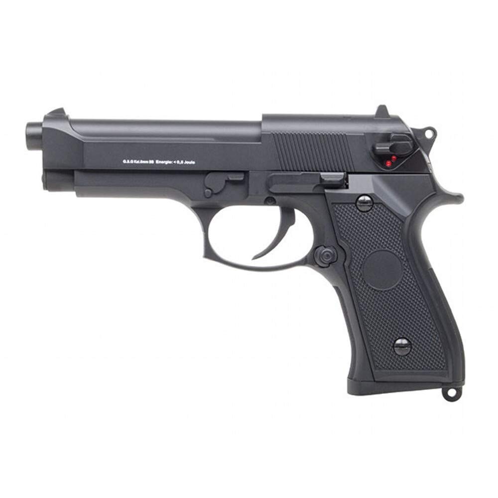 Cyma Softair Pistole CM126/ M92 AEP Airsoft 0,5 J. + Akku & Ladegerät + OpTacs Patch