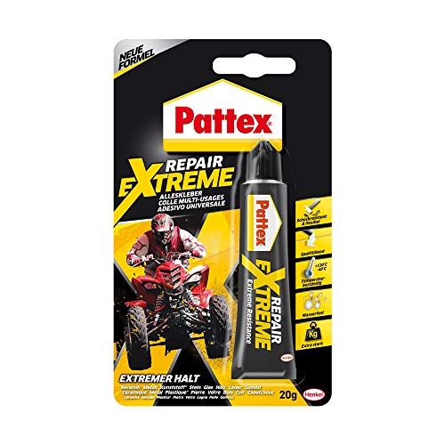 Pattex Repair Extreme, nicht-schrumpfender und flexibler Alleskleber, temperaturbeständiger Reparaturkleber, starker Kleber für innen und außen, 6er Pack (6x20g)