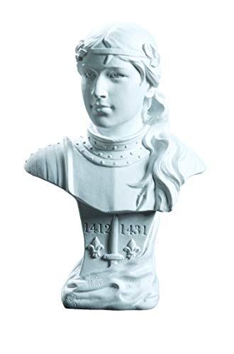 impexit Goldscheider Jeanne d'Arc Büste Harz Nachbildung 12,5 cm 7,4 cm 4,8 cm weiß