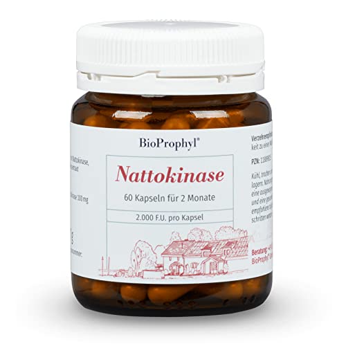 BioProphyl® Nattokinase - 2.000 FU - 100 mg Nattokinase - für 2 Monate - 60 vegetarische Kapseln