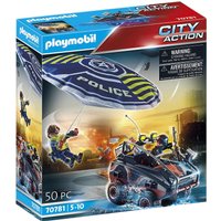 Playmobil City Action Polizei-Fallschirm: Verfolgung des Amphibien-Fahrzeugs (70781)