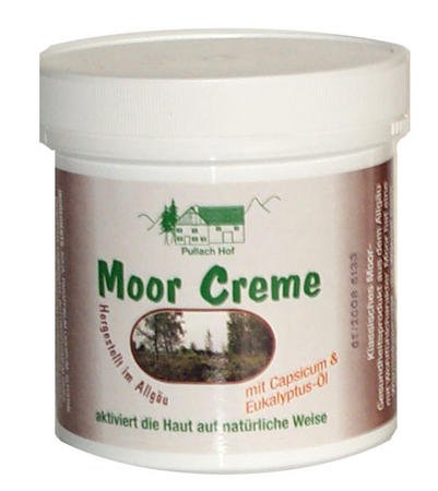 4x Moor Creme 250ml klassisches Moor-Gesundheitsprodukt zur besonderen Pflege von Rücken, Nacken und empfindlicher Haut, mit Capsium & Eukalyptus-Öl