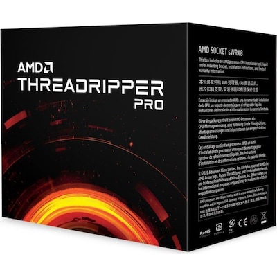 AMD RYZEN THREADRIPPER Pro 5965WX (Boxerversion), Freq Max 4,5 GHz, Freq Base 3,8 GHz, 24 Corer/48 Threads, 128 MO Cache L3, 280 W TDP