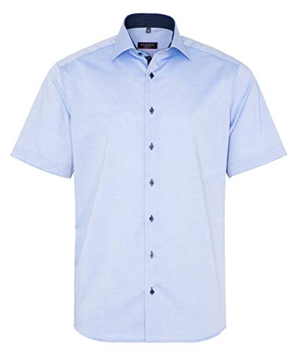 eterna Herren Businesshemd Modern Fit Kurzarm blau (51) 40