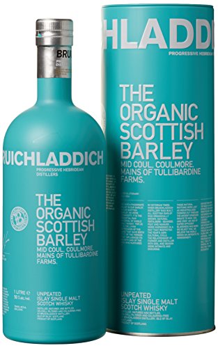 Bruichladdich The Organic Scottish Barley mit Geschenkverpackung Whisky (1 x 1 l)