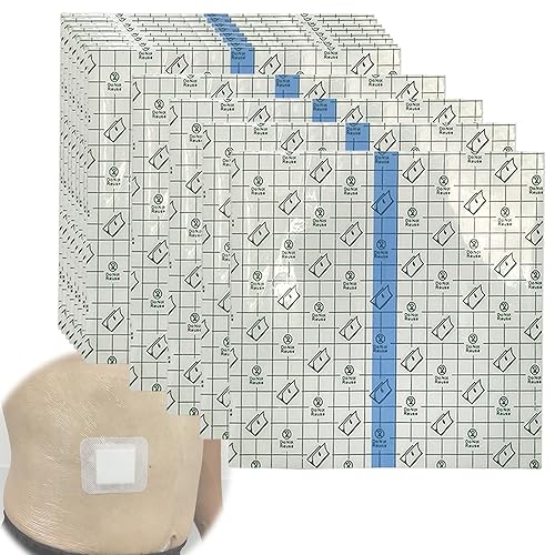 Duschschutz-Verband, transparente Folie, PD Wundverband, Barriere für Brust und Peritonealschutz, 20,3 x 20,3 cm, 50 Stück