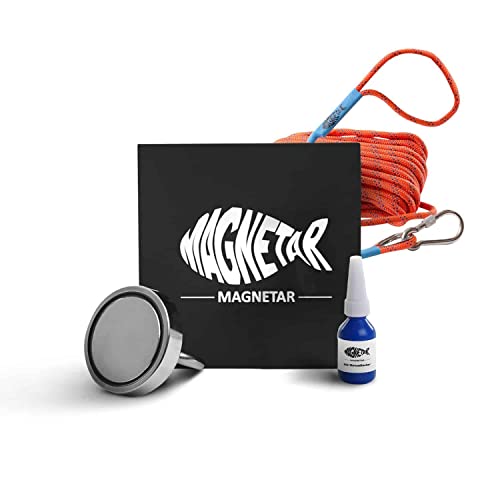 Magnetar - Vismagneet Set voor Kinderen - 110kg Magneet - Pakket inclusief Touw & Borglijm - Perfecte Kit voor Magneetvissen…