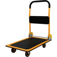 pavo Stahl-Plattformwagen, Tragkraft: 150 kg, schwarz/orange